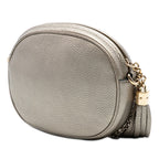 Mini Metallic Pebbled Calfskin Soho Chain Crossbody