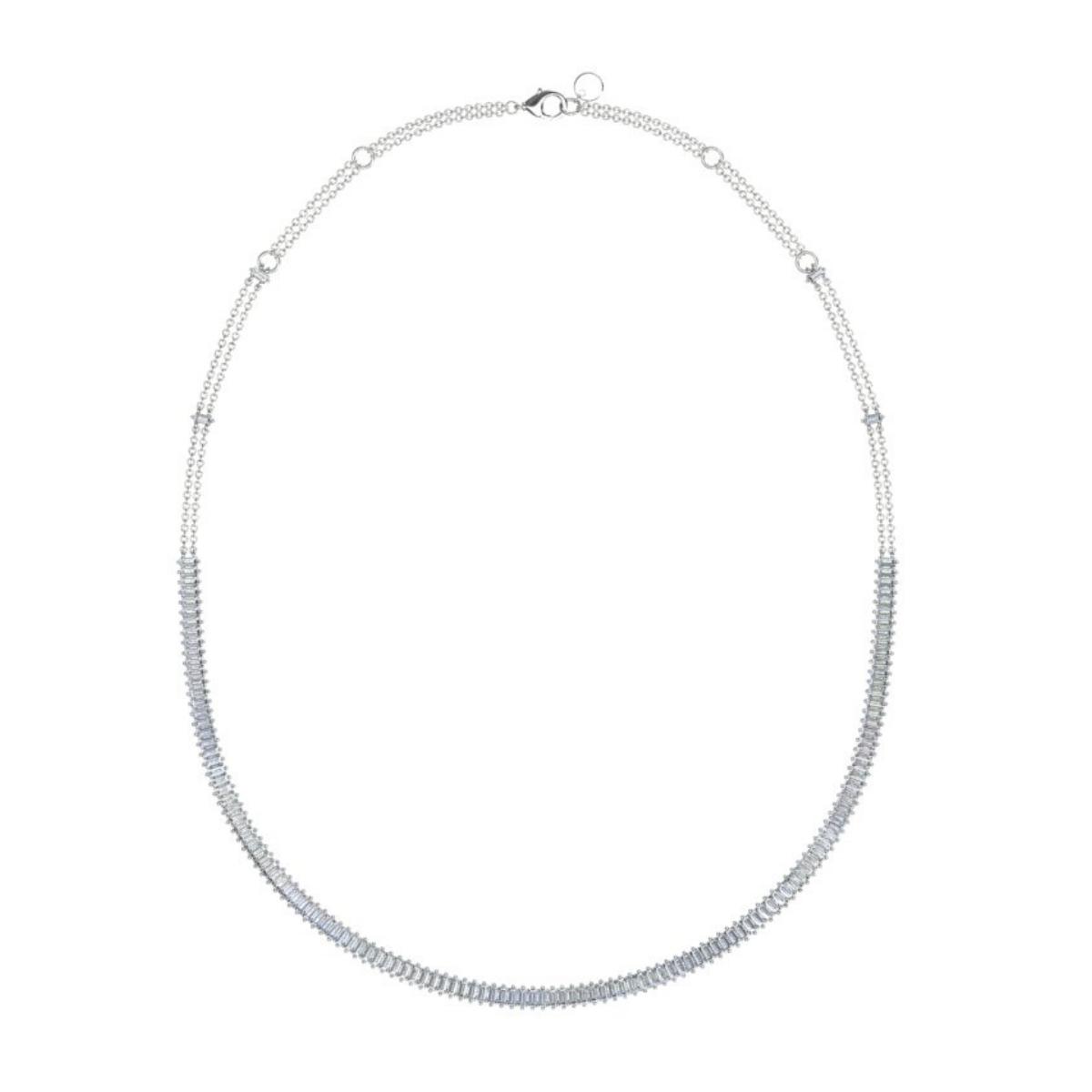 AURORA Baguette Diamond Tennis Necklace 6ct By ALINKA Fine Jewellery