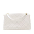 Medium Quilted Calfskin Logo Enchained Flap