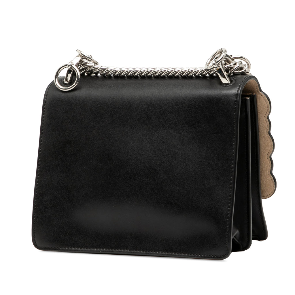 Mini Scalloped Leather and Pearls Kan I Crossbody