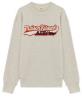 Grey Crewneck Sweatshirt with Print on the Front and Ribbed Trims in Cotton Man Sweatshirts