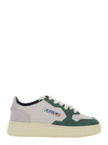 Medalist Multicolor Low Top Sneakers with Logo Patch on Tongue and Side in Leather Boy Suede Cow