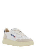 Medalist White Low Top Sneakers With Logo Patch On Tongue And Side Leather Boy - IT 29