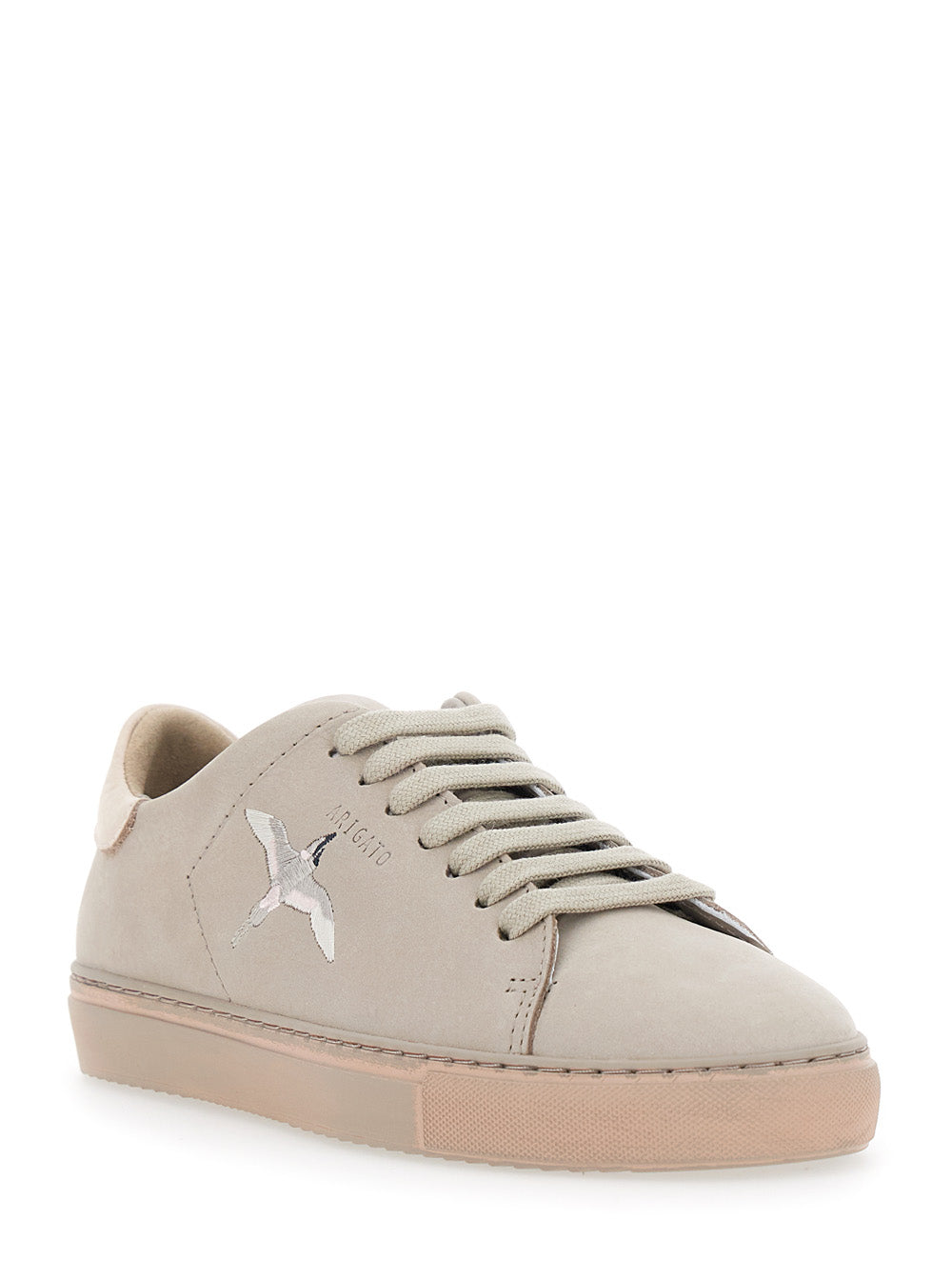 Clean 90 Grey Low Top Sneakers With Logo Embroidery On The Side Leather Woman - IT 38