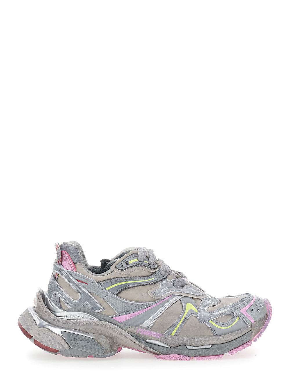 Runner 2 Beige Sneaker with Embossed Logo in Mesh and Nylon Woman Multicolor Polyurethane Polyester