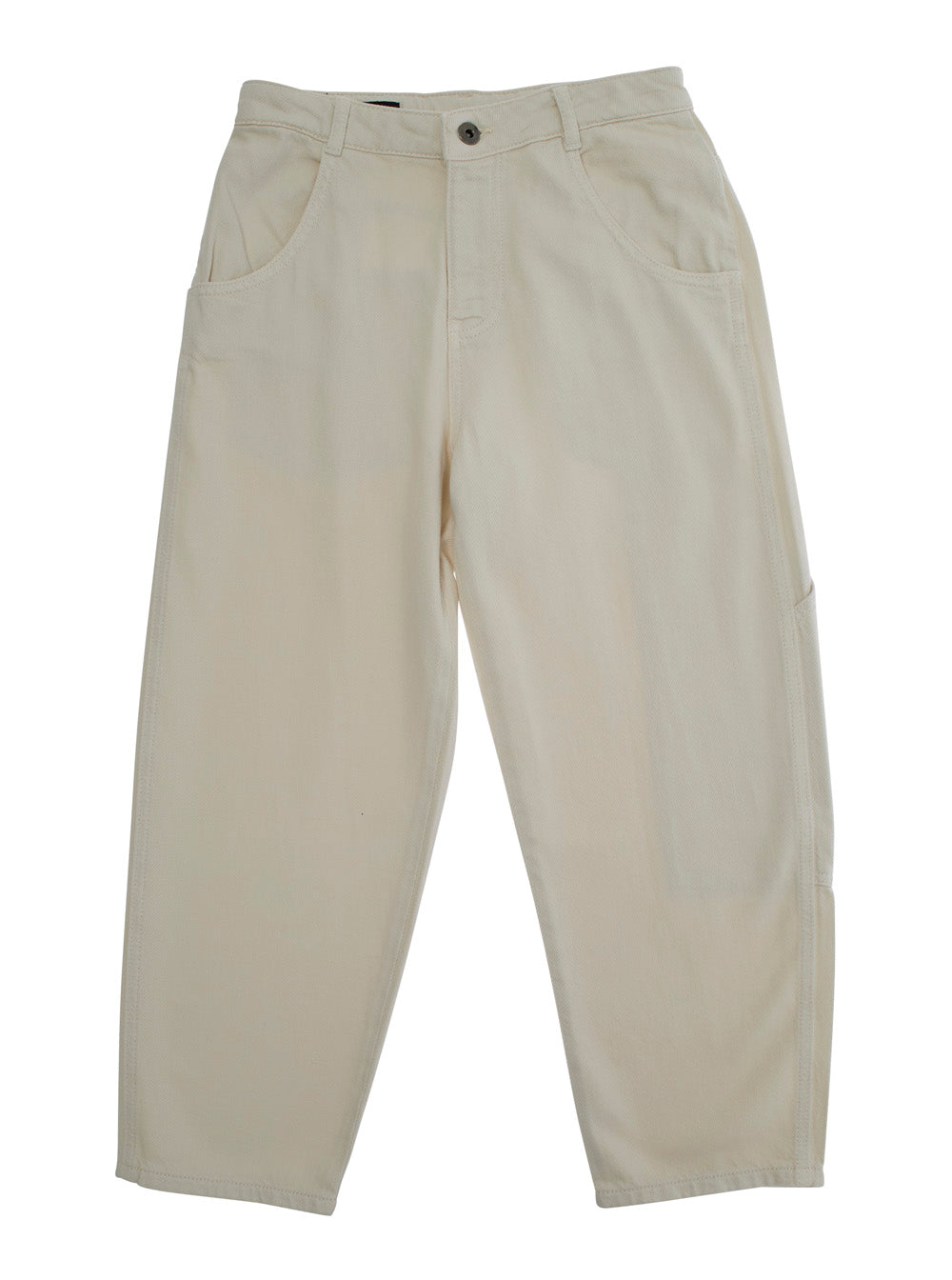 5 POCKETS Beige Cotton Trousers