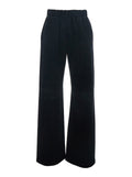 Black Jogger Pants with Elastic Waistband in Cotton Blend Man Polyester Trousers