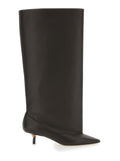 Les Bottes Tourni Brown Boots With Pointed Toe And Low Stiletto Heel Leather Woman