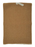 Beige Bicolor Scarf with Logo Lettering in Wool Blend Man Scarfs And Foulards
