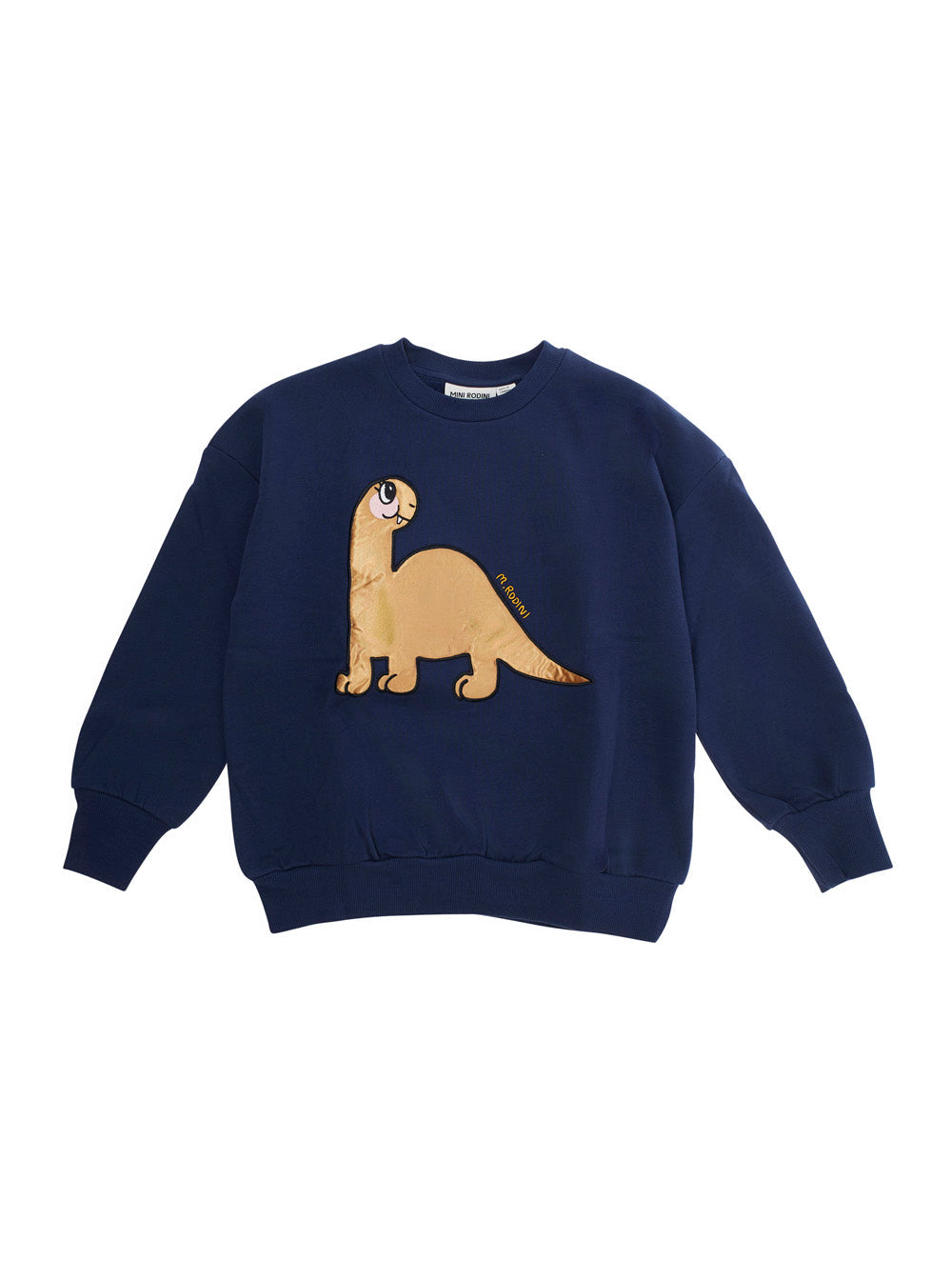 Blue Sweatshirt with Dino Patch on the Front in Cotton Boy Blu Sweatshirts