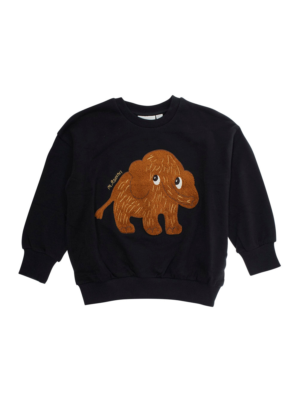 Black Sweatshirt with Maxi Logo on the Front in Cotton Boy Sweatshirts