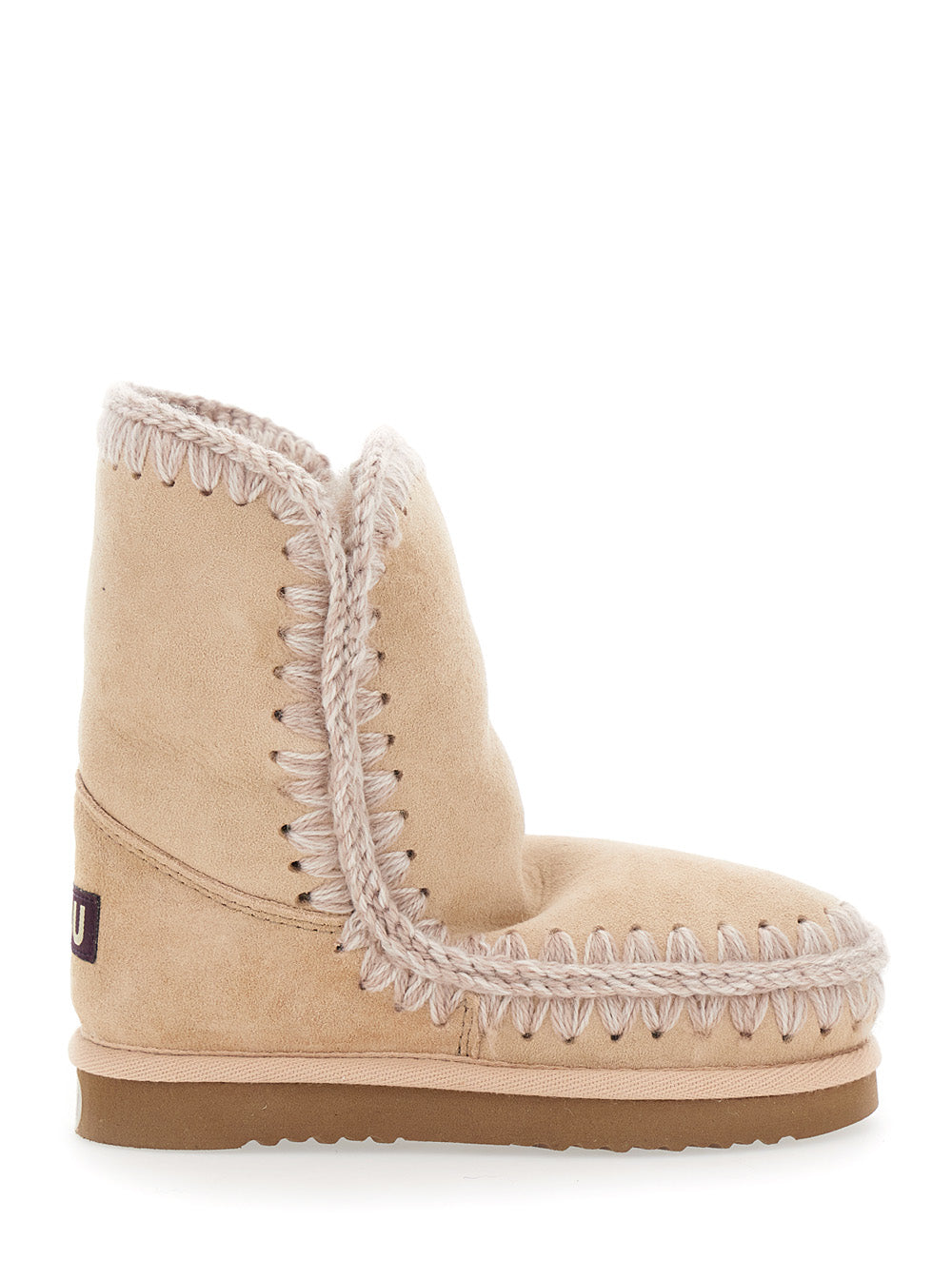 Eskino Pink Ankle Boots in Patent Suede Girl Sheep