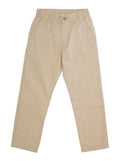Beige Trousers With Elasticated Waist And Logo On Back Cotton Baby