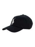 Black Baseball Cap with Maxi Pony on the Front and Numerical Detail Side in Cotton Boy Hats Gloves