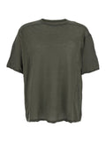 Brad Green Crewneck T-Shirt with Rear Stitching in Cotton Man Tshirts And Polo Shirts