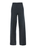 Grey Trousers with Back Pocket in Stretch Wool Woman Virgin