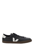 Panenka Black Sneaker With Logo On The Side And Contrasting Heel Leather Unisex
