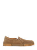 Portofino Brown Sneakers with Logo Lettering on the Sole in Suede Woman Rubber