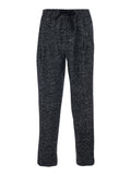 Dark Grey Trousers with Elasticated Waist Drawstring in Wool Blend Man Polyamide Virgin