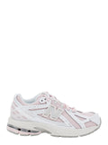 1906R Pink Low Top Sneakers with Logo Detail in Mix of Techno Fabrics Girl Synthetic Fabric
