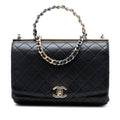Medium Quilted Lambskin La Parisienne Flap