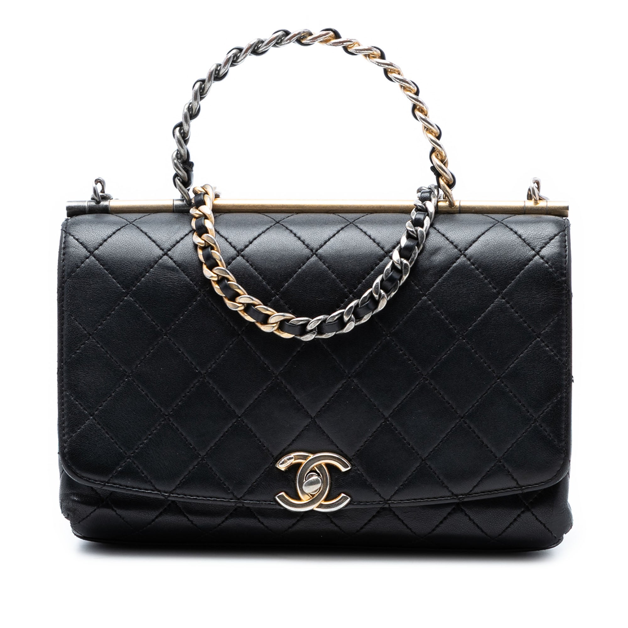 Medium Quilted Lambskin La Parisienne Flap