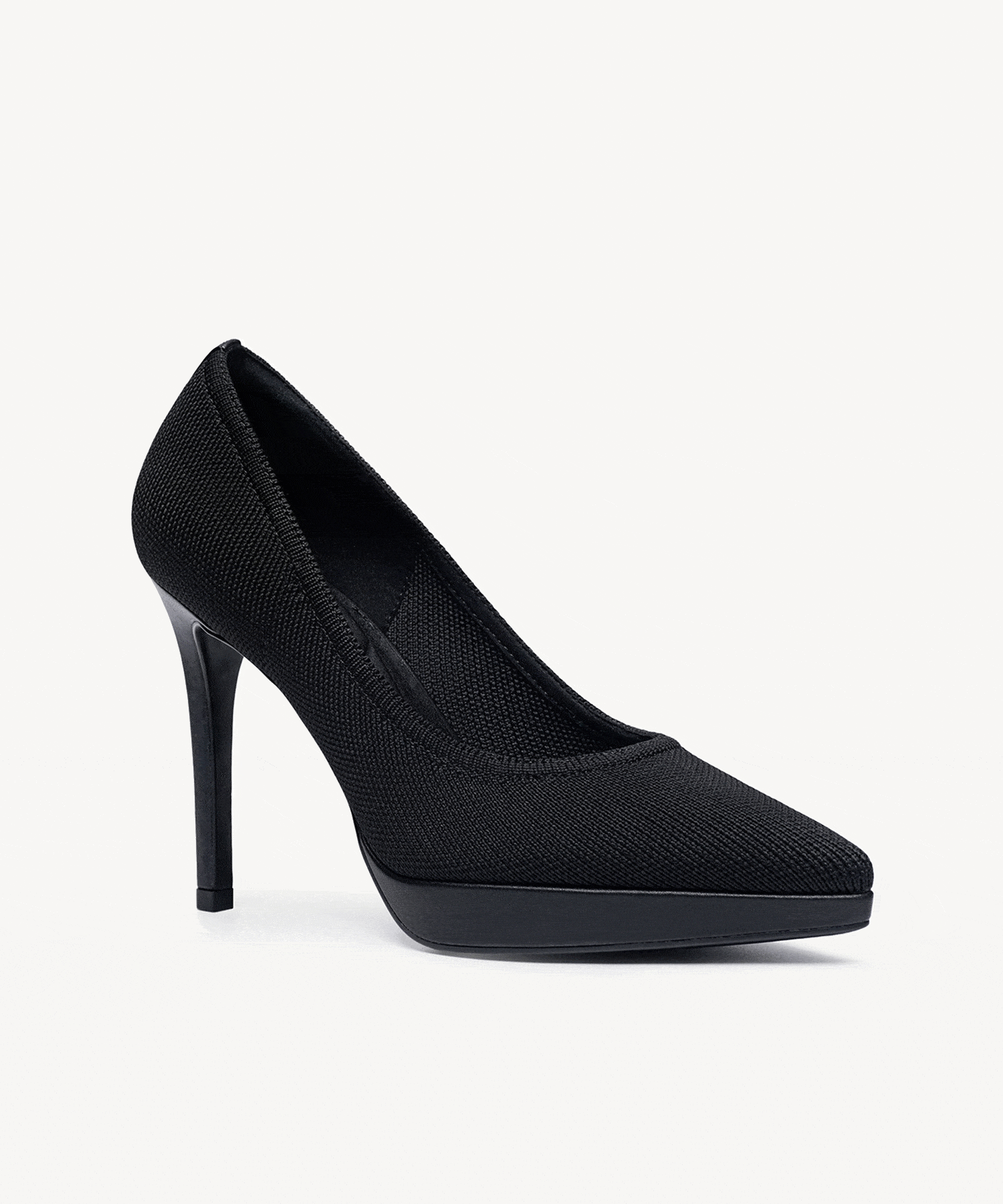 StyleFlex Pointed Toe Heeled Platform Pump