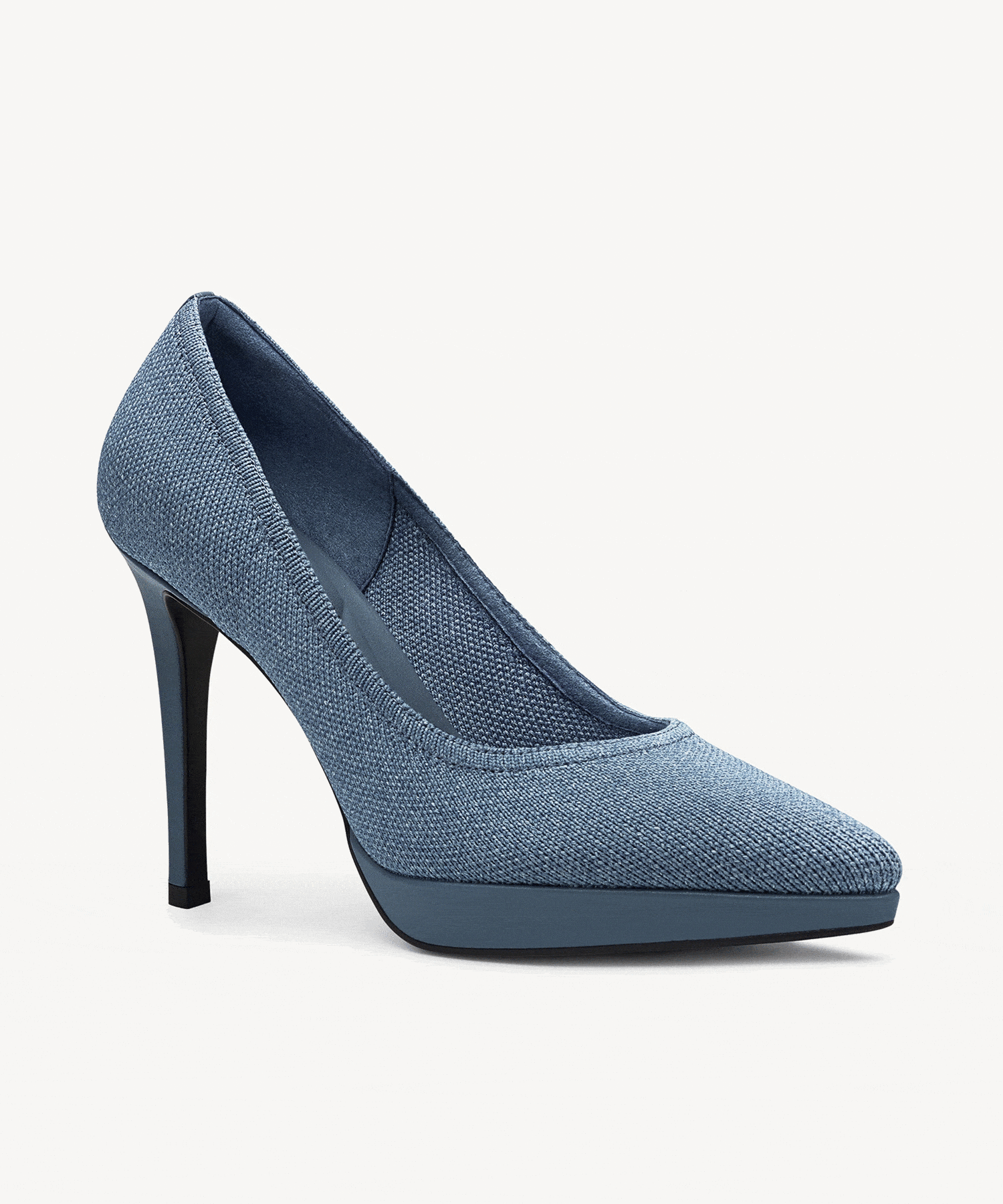 StyleFlex Pointed Toe Heeled Platform Pump - Blue / Regular (A-C) / US 9.5 | EU 41 | UK 7.5