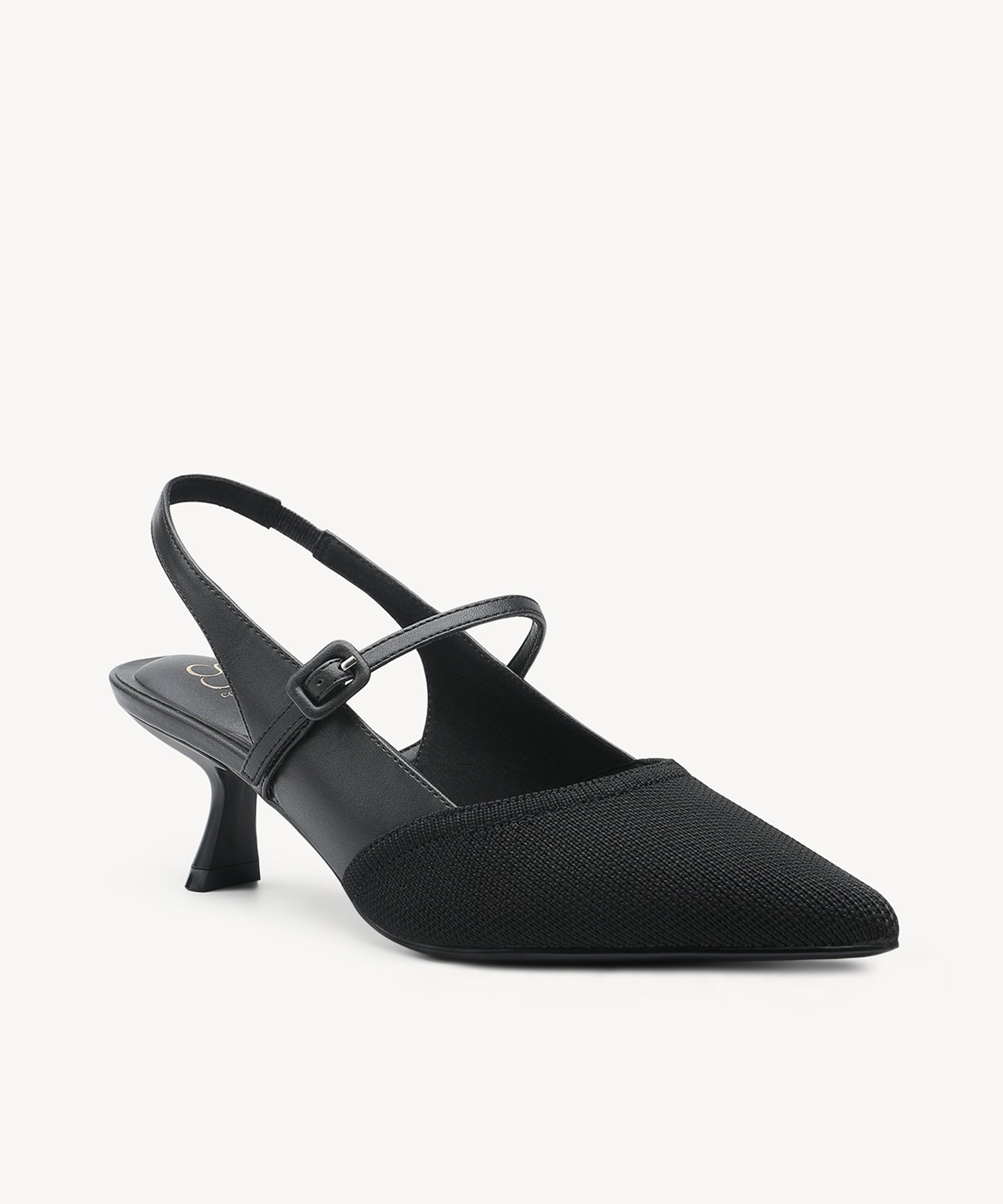 StrikeStep Elegant Stiletto Heeled Slingback - Low Heeled - MoonNight / US 8 | EU 39 | UK 6