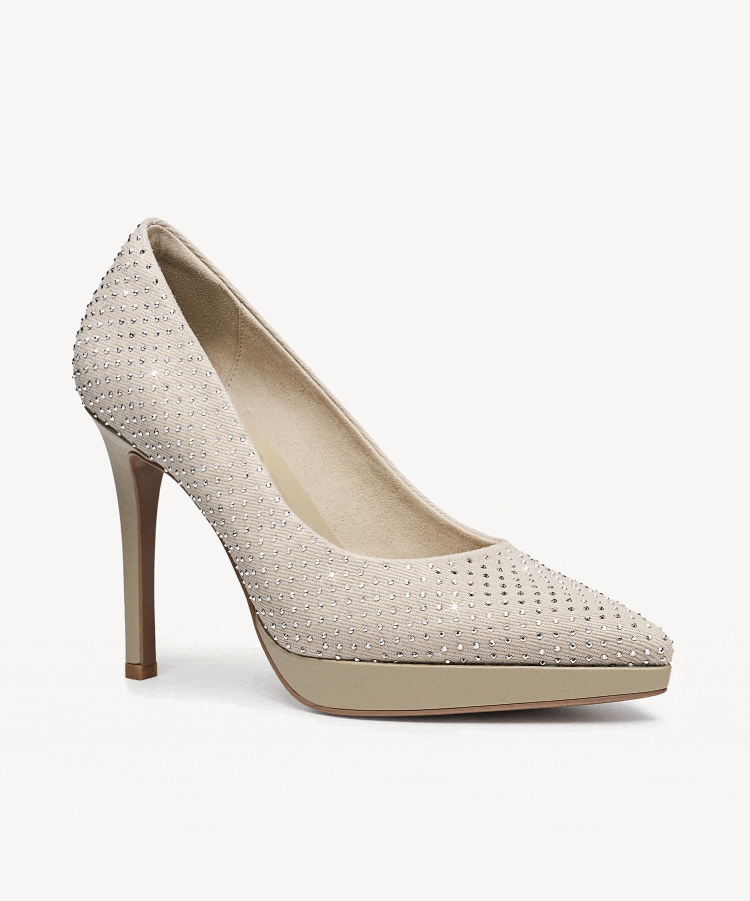 StyleFlex Pointed Toe Heeled Platform Pump - Vanilla / Regular (A-C) / US 11 | EU 42.5 | UK 9