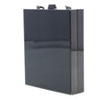 Acrylic Tuxedo Box Clutch on Chain