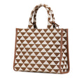 Small Canvas Symbole Triangolo Satchel
