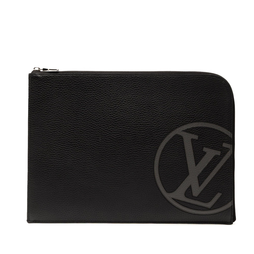 Taurillon Initials Circle Pochette Jour GM