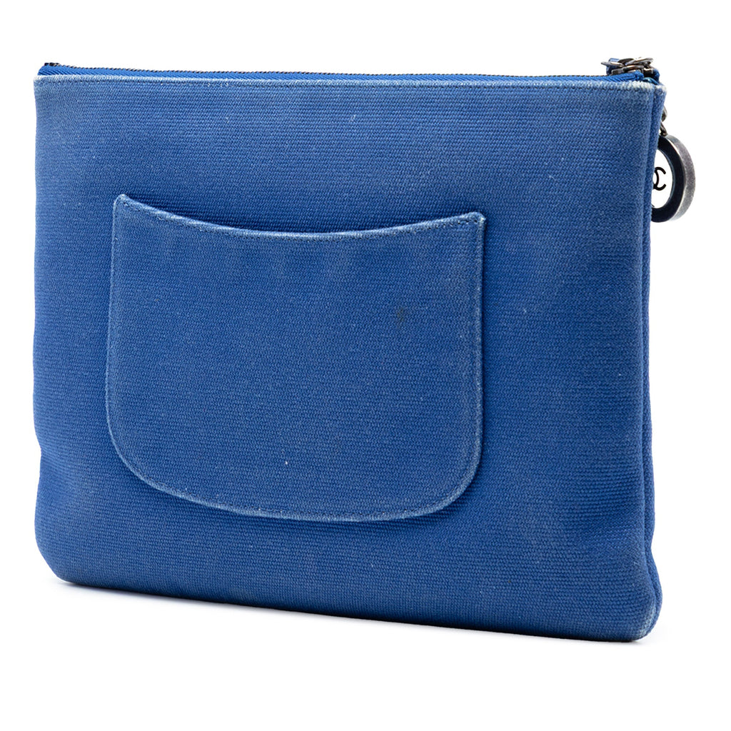 Medium Canvas La Pausa Zip O Case Clutch