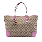 GG Canvas Heart Bit Tote