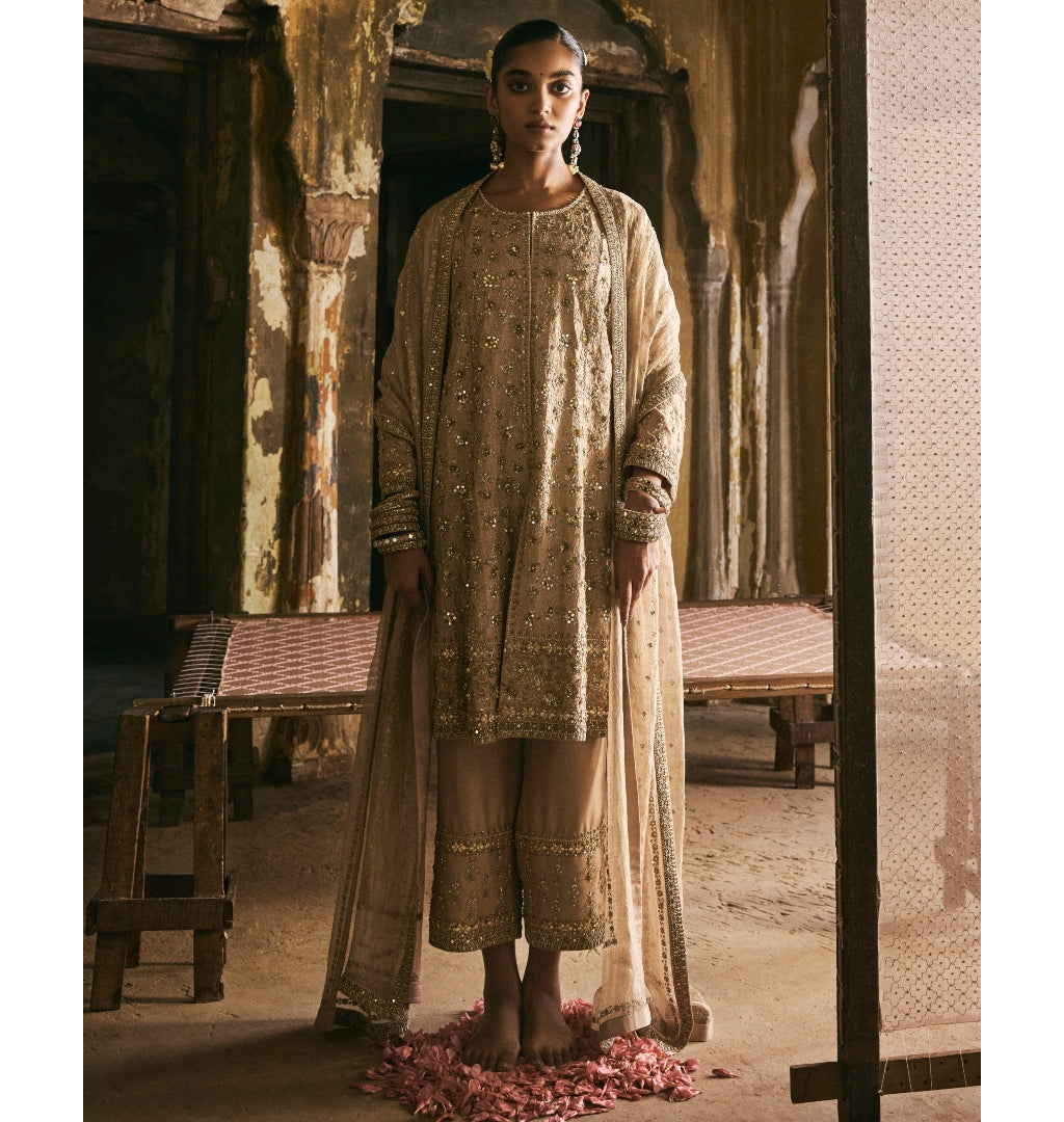 Paanch Kali Mirror Work Kurta Set By KYNAH, Luxury Indian Fashion & Bridal Wear
