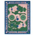 Abstract Botanical Cluster Hand Tufted Rug
