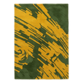 Abstract Golden Stroke Hand Tufted Rug