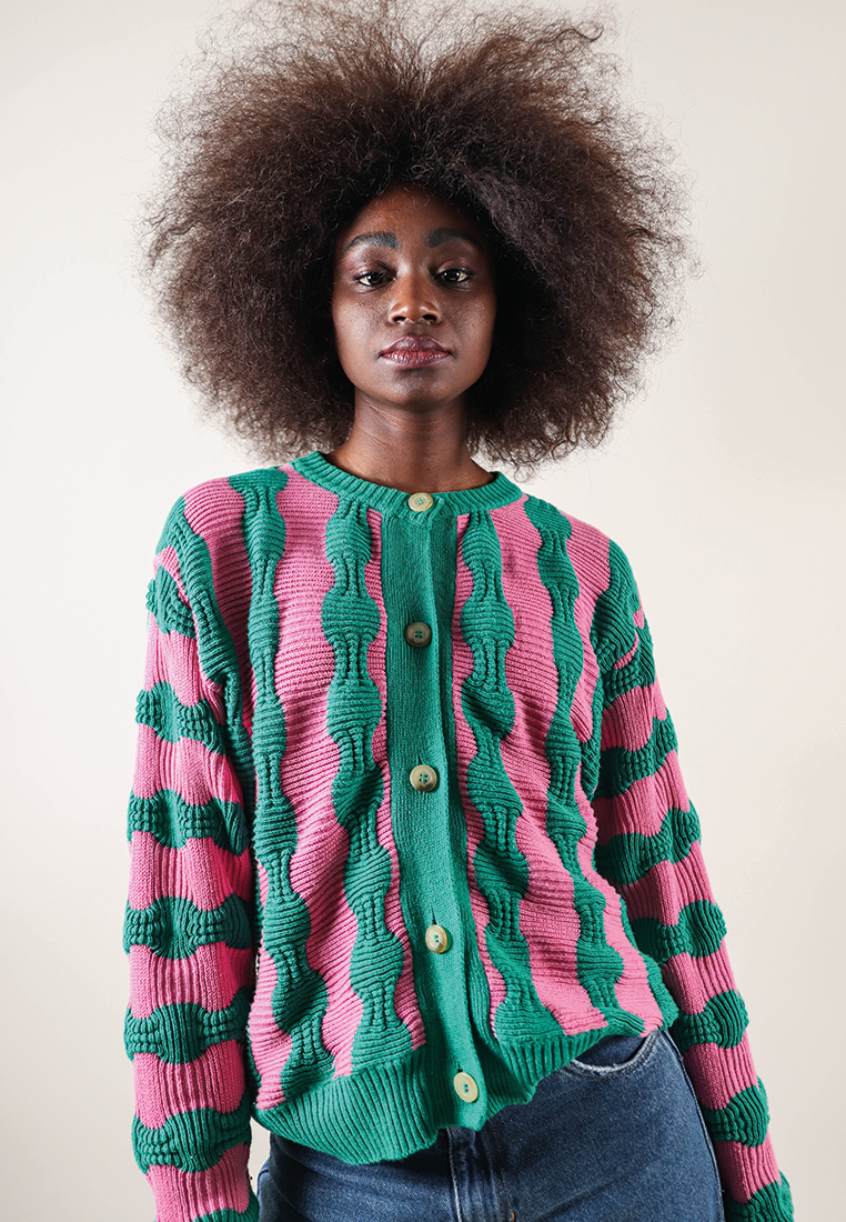 JERSEY ACARAMELADO | VERDE & FUCSIA