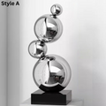 ArtZ® Stainless Steel Very Bubbly Sculptures - Style A; Height 20.1 inch (51 cm) / Silver