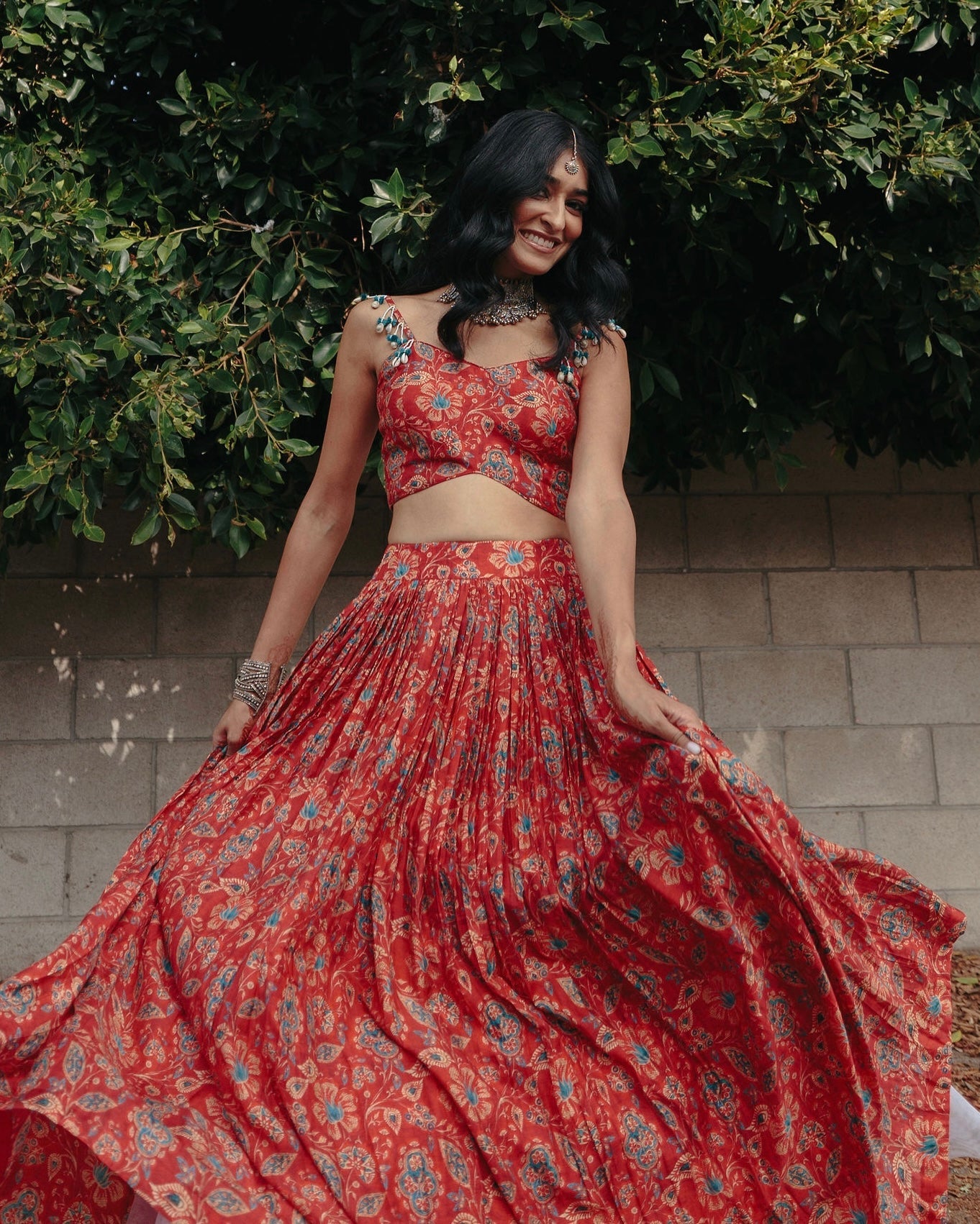 Red Sasha Lehenga By KYNAH, Luxury Indian Fashion & Bridal Wear