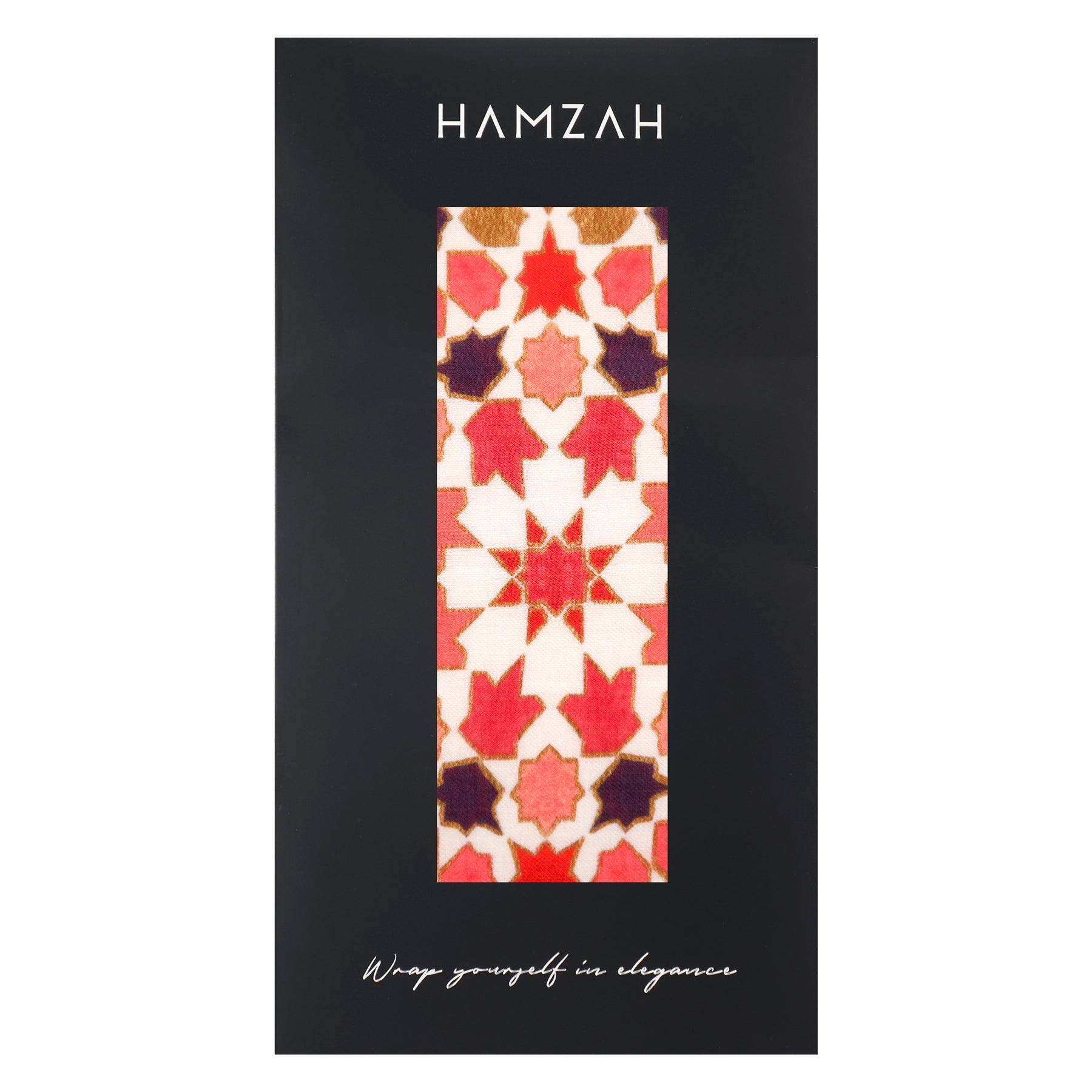 Modal Hijab with Islamic Design Red - Alhambra