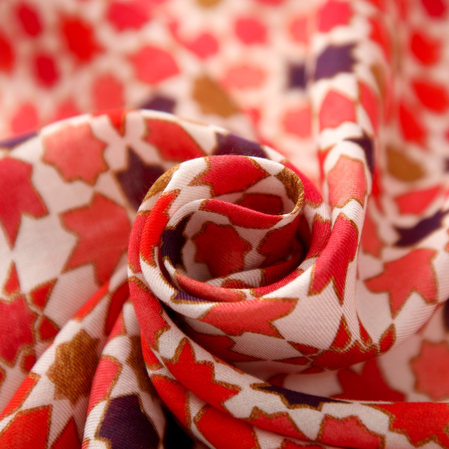 Modal Hijab with Islamic Design Red - Alhambra