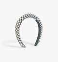The Cleo Headband / Black/Sand Gingham   By Hill House Home