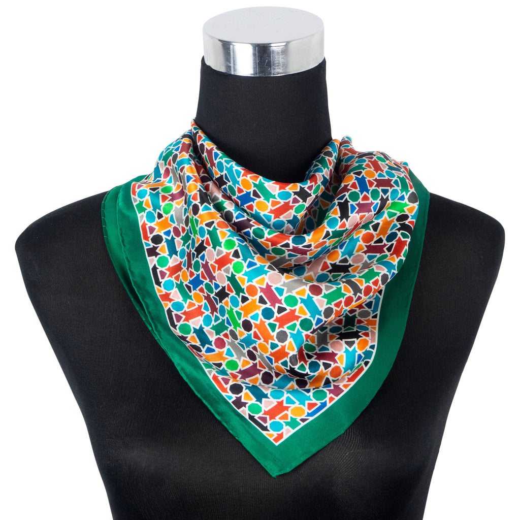 Multicolor Silk Square Scarf Amal