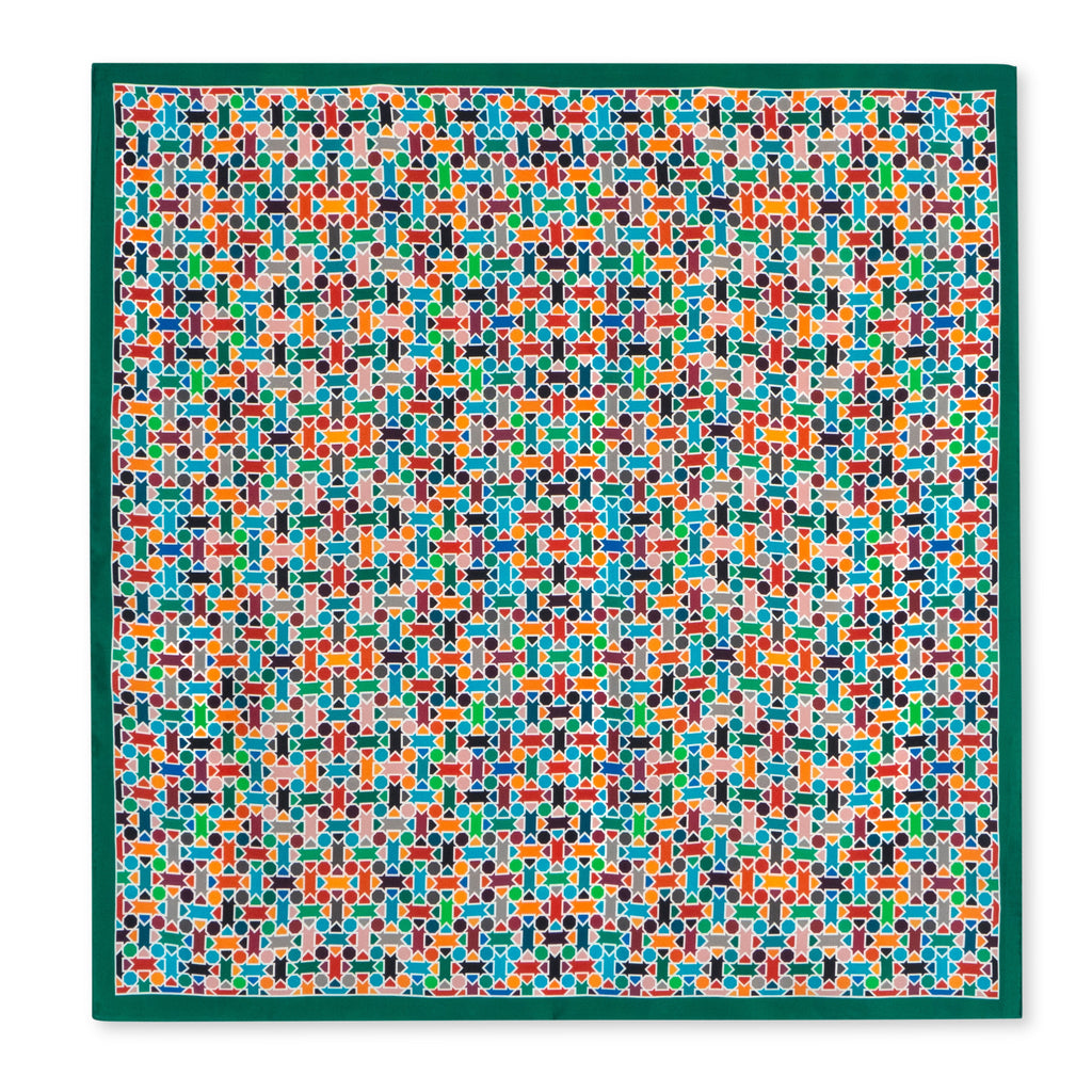 Multicolor Silk Square Scarf Amal