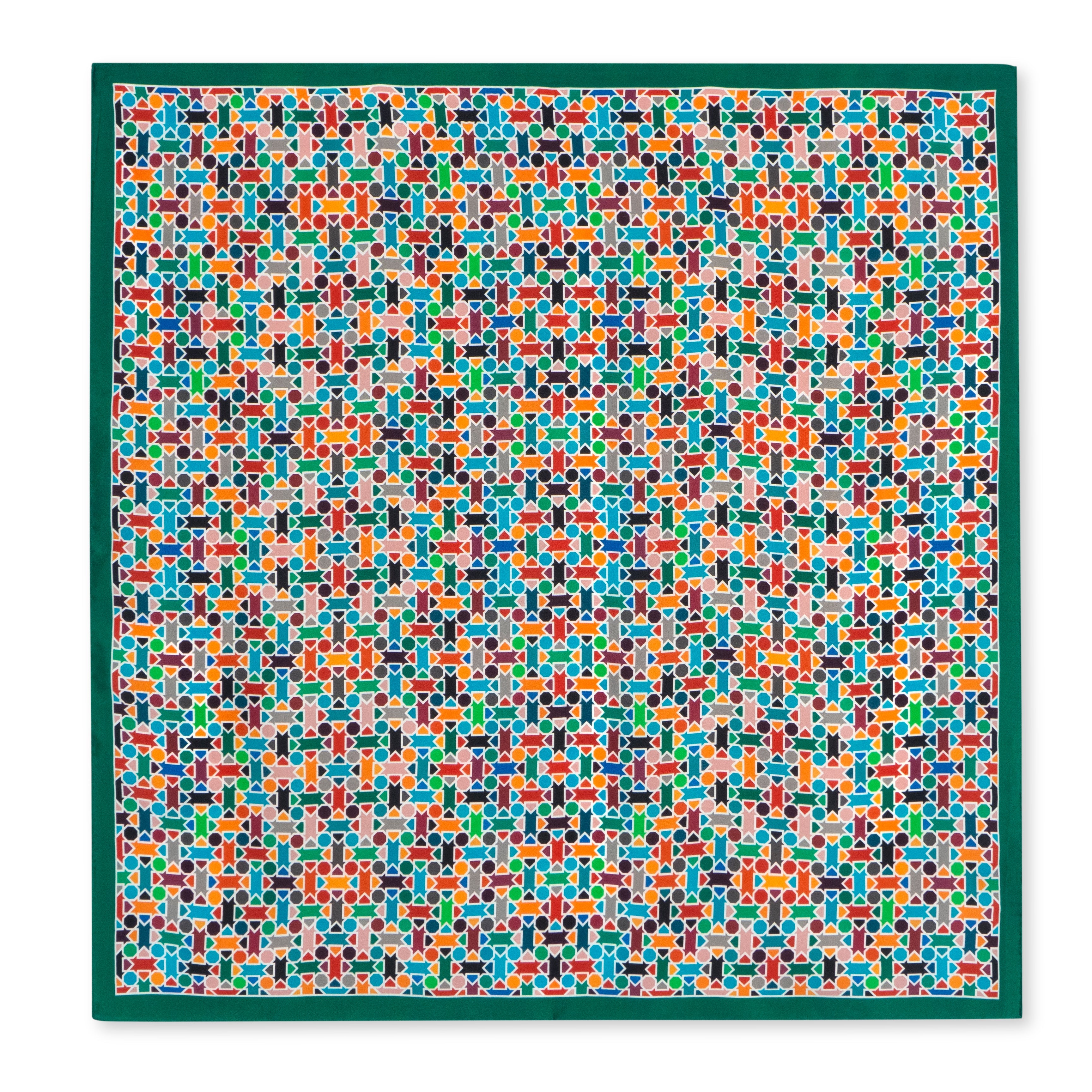 Multicolor Silk Square Scarf Amal