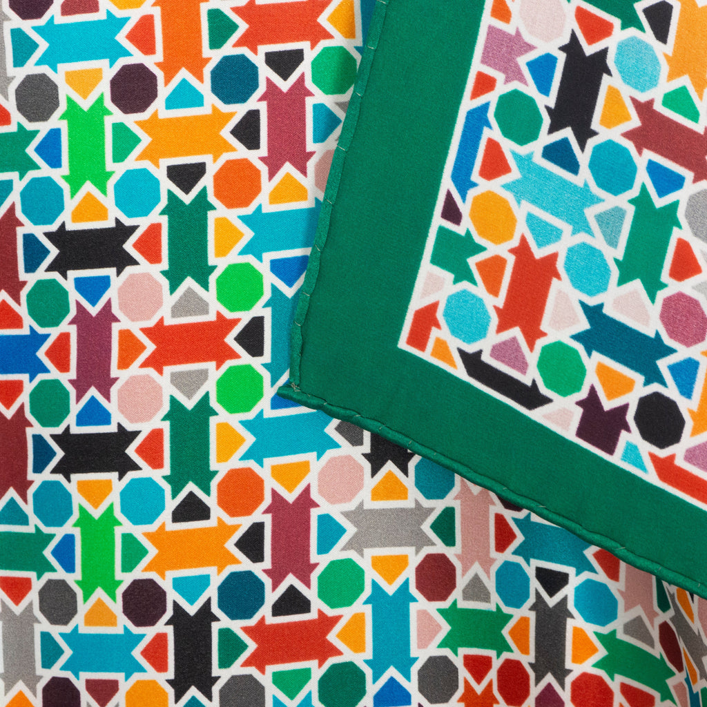 Multicolor Silk Square Scarf Amal