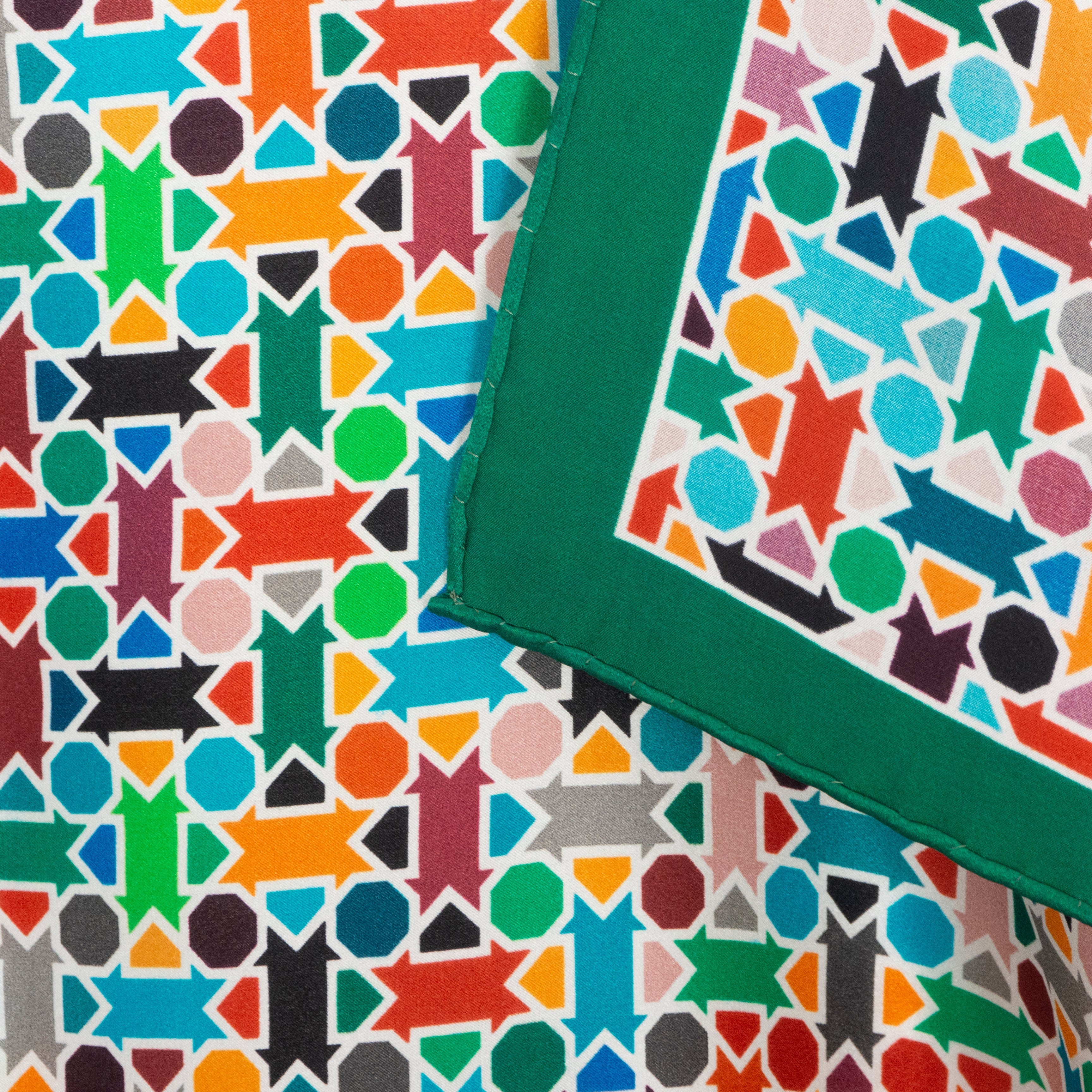 Multicolor Silk Square Scarf Amal