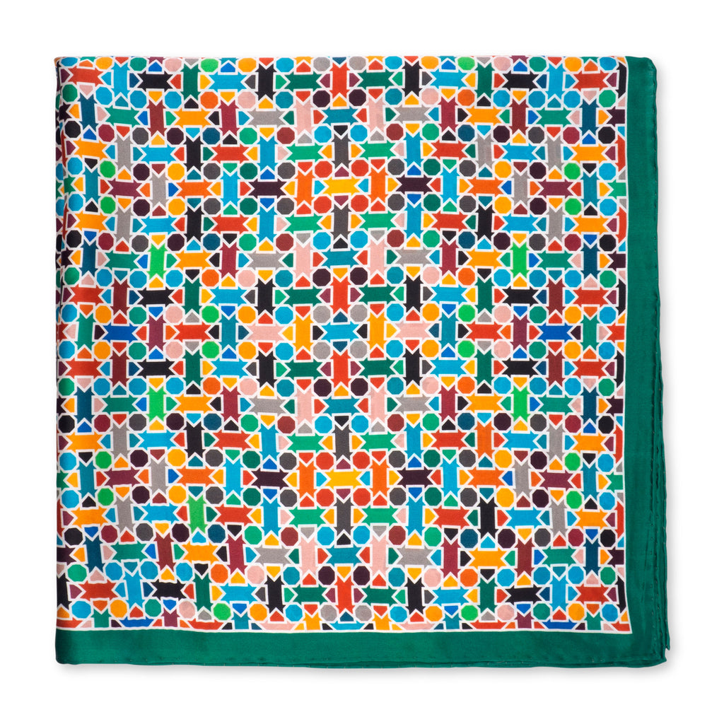 Multicolor Silk Square Scarf Amal